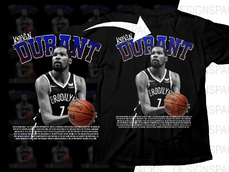 T-Shirt Hunting Gear-Kevin Durant Brooklyn Basketball Legend Bootleg Png Digital Download