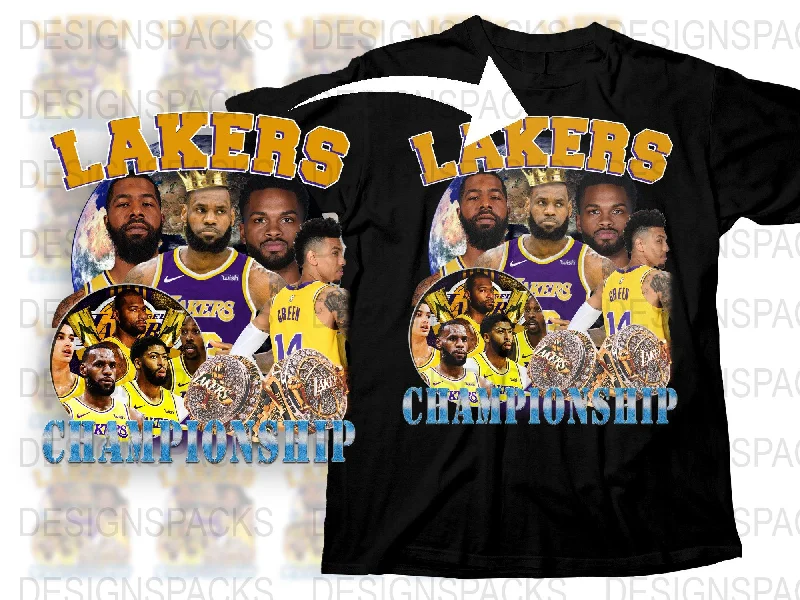 T-Shirt Classic Fit-Lakers Championship Png Digital Download