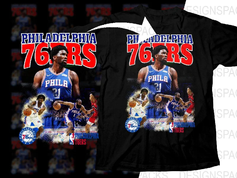 T-Shirt Golf-Philadelphia 76ers Basketball Legends Bootleg Png Digital Download