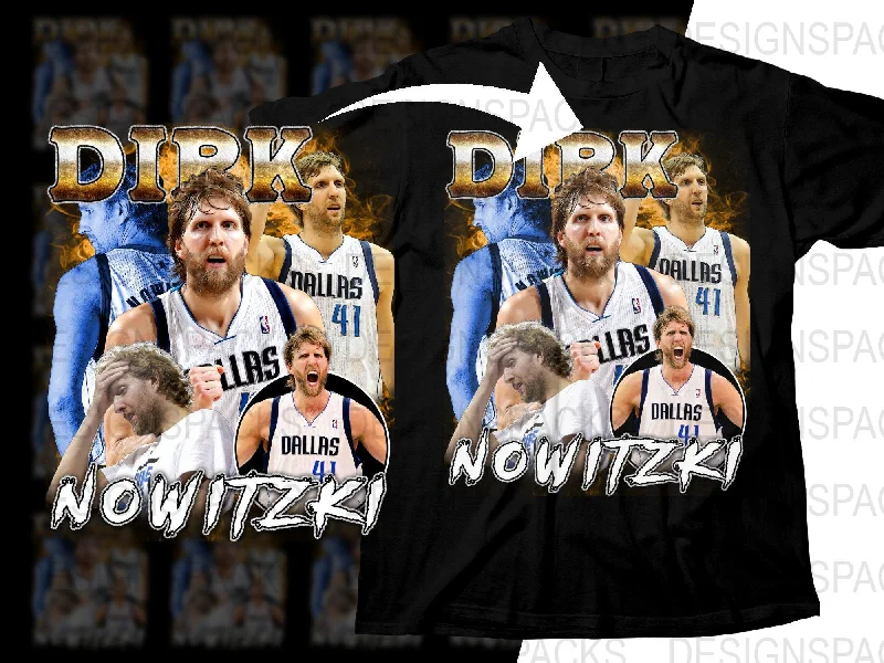 T-Shirt Urban-Legendary Basketball Star Dirk Nowitzki Bootleg Png Digital Download