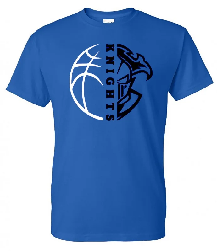 T-Shirt Budget-Friendly-windsor - knights basketball half - royal (Tee/DriFit/Hoodie/Sweatshirt)