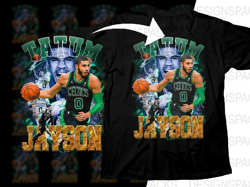 T-Shirt Urban-Iconic Jayson Tatum Boston Celtics Basketball Player Bootleg Png Digital Download