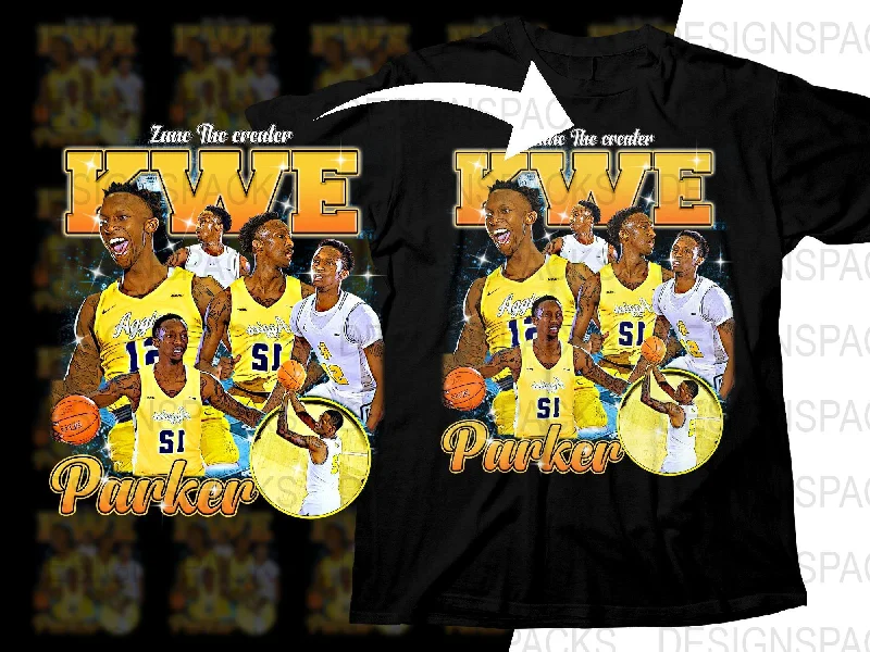 T-Shirt Fast Delivery-Kwe Parker Aggies Basketball Star Bootleg Png Digital Download