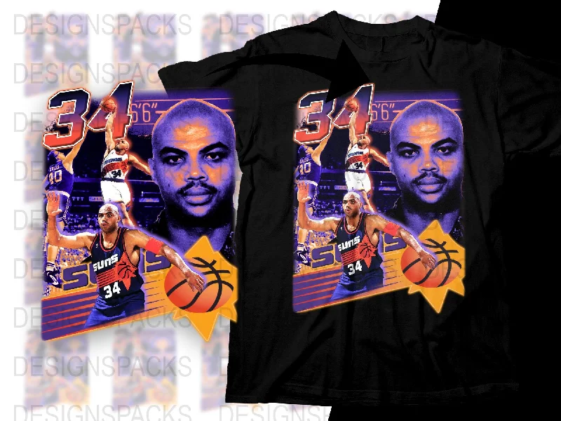 T-Shirt Durable-Iconic Basketball Legend Bootleg Graphic Png Digital Download