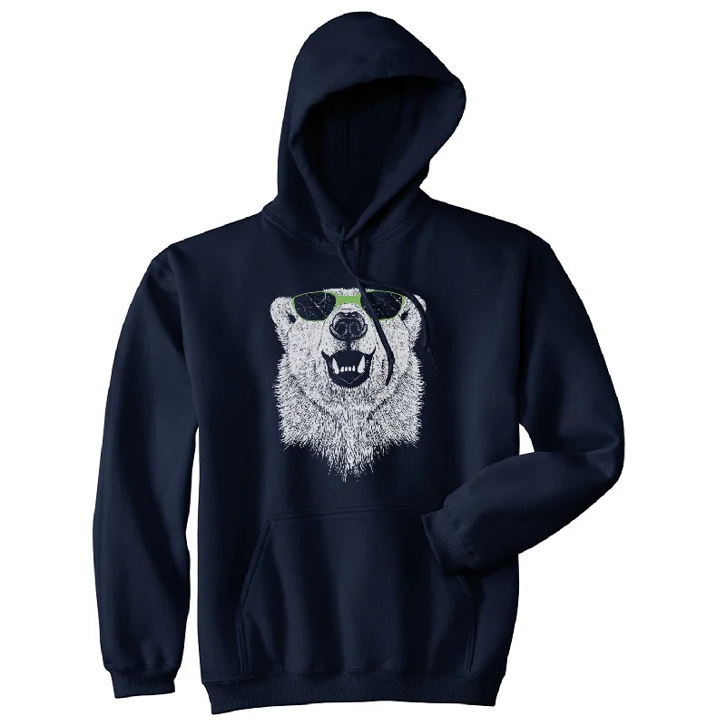 Hoodie Workout-Polar Bear In Sunglasses Hoodie