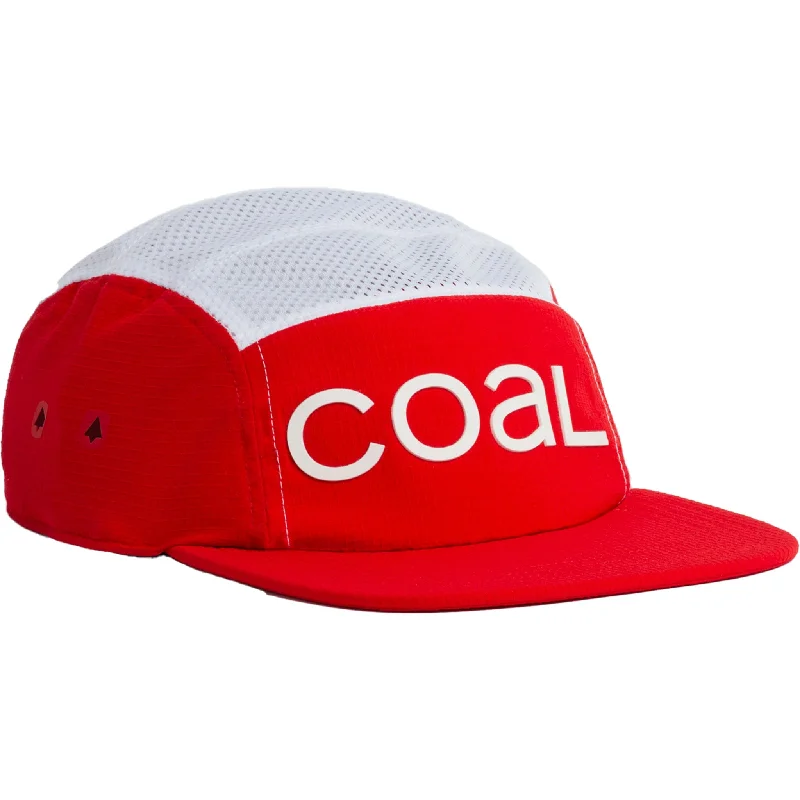 Coal Jetty Lightweight 5 Panel Hat Red