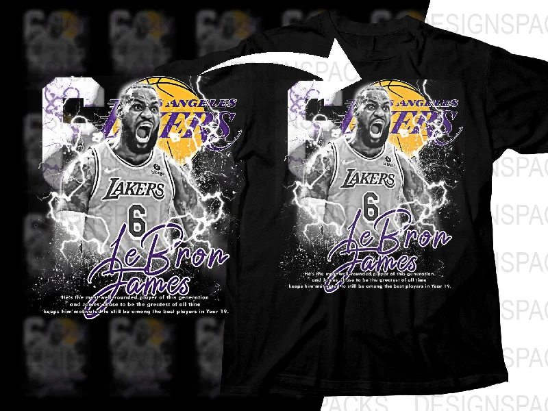 T-Shirt Free Shipping-Gray LeBron James Los Angeles Lakers Motivational Bootleg Png Digital Download