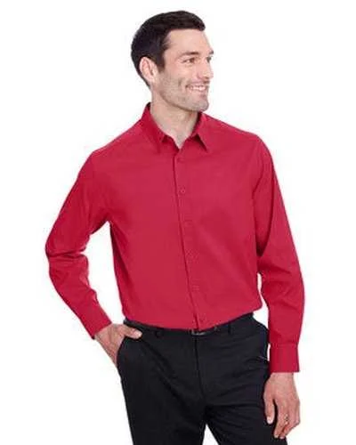 Button Down Shirts Timeless-Devon & Jones DG542 Men's Crownlux Performance Stretch Shirt - Red