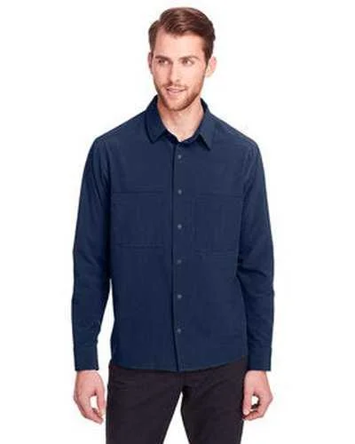 Button Down Shirts Best Seller-North End NE500 Men's Borough Stretch Performance Shirt - Navy