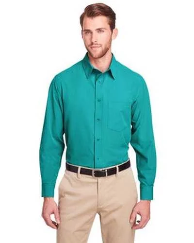 Button Down Shirts Outdoor-Ultraclub UC500 Men's Bradley Performance Woven Shirt - Jade