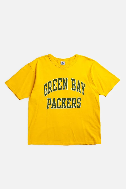 T-Shirt Christmas-Vintage Green Bay Packers NFL Tee - L