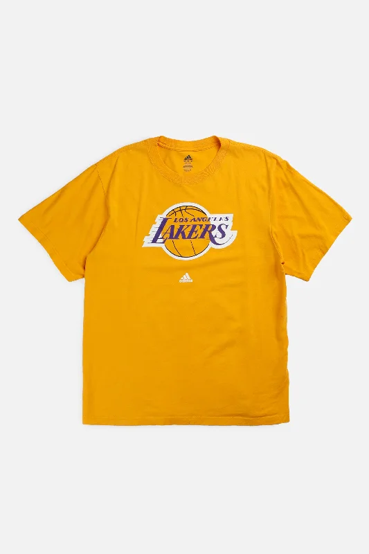 T-Shirt USA Flag-Vintage LA Lakers NBA Tee - L