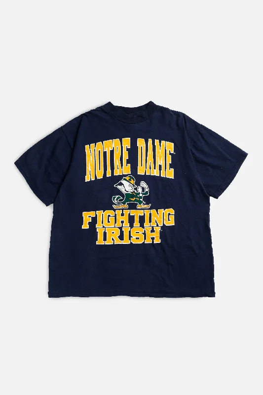 T-Shirt Tailgate-Vintage Notre Dame Fighting Irish Tee - XL