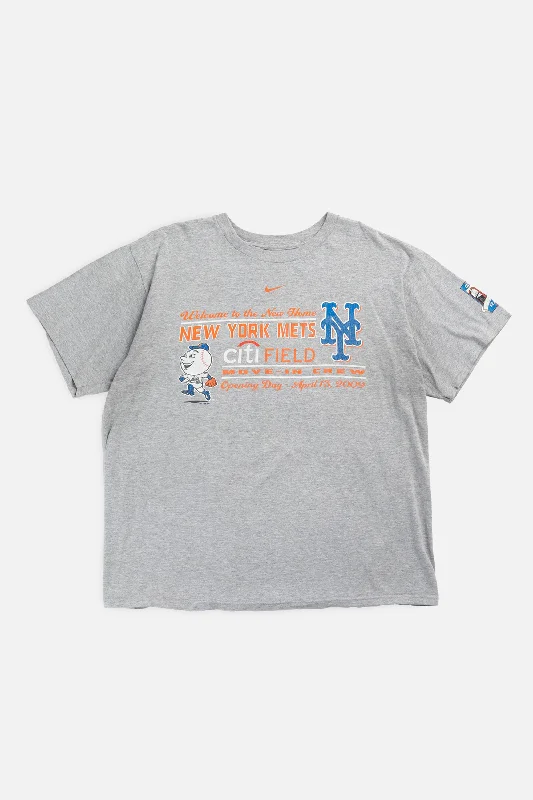 T-Shirt Free Shipping-Vintage NY Mets MLB Tee - L