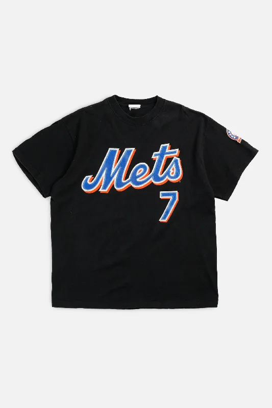 T-Shirt Top Rated-Vintage NY Mets MLB Tee - M