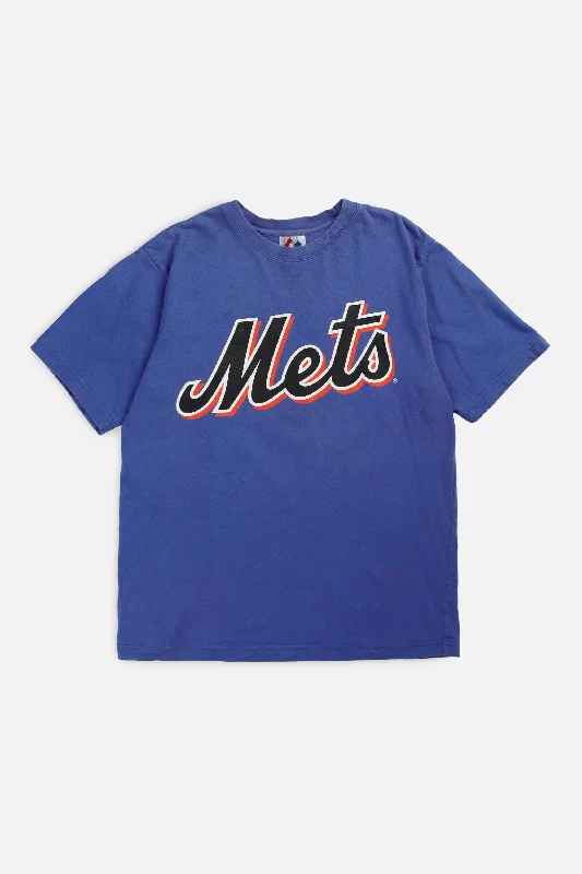 T-Shirt Wrestling-Vintage NY Mets MLB Tee - Women's S