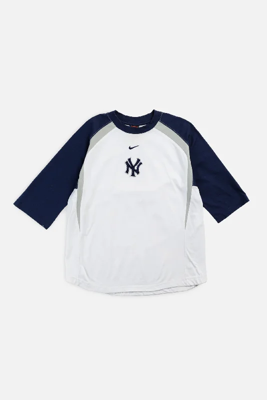 T-Shirt Gym-Vintage NY Yankees MLB Tee - Women's S