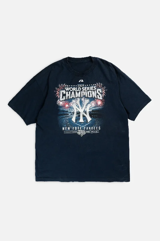 T-Shirt Casual-Vintage NY Yankees World Series MLB Tee - L